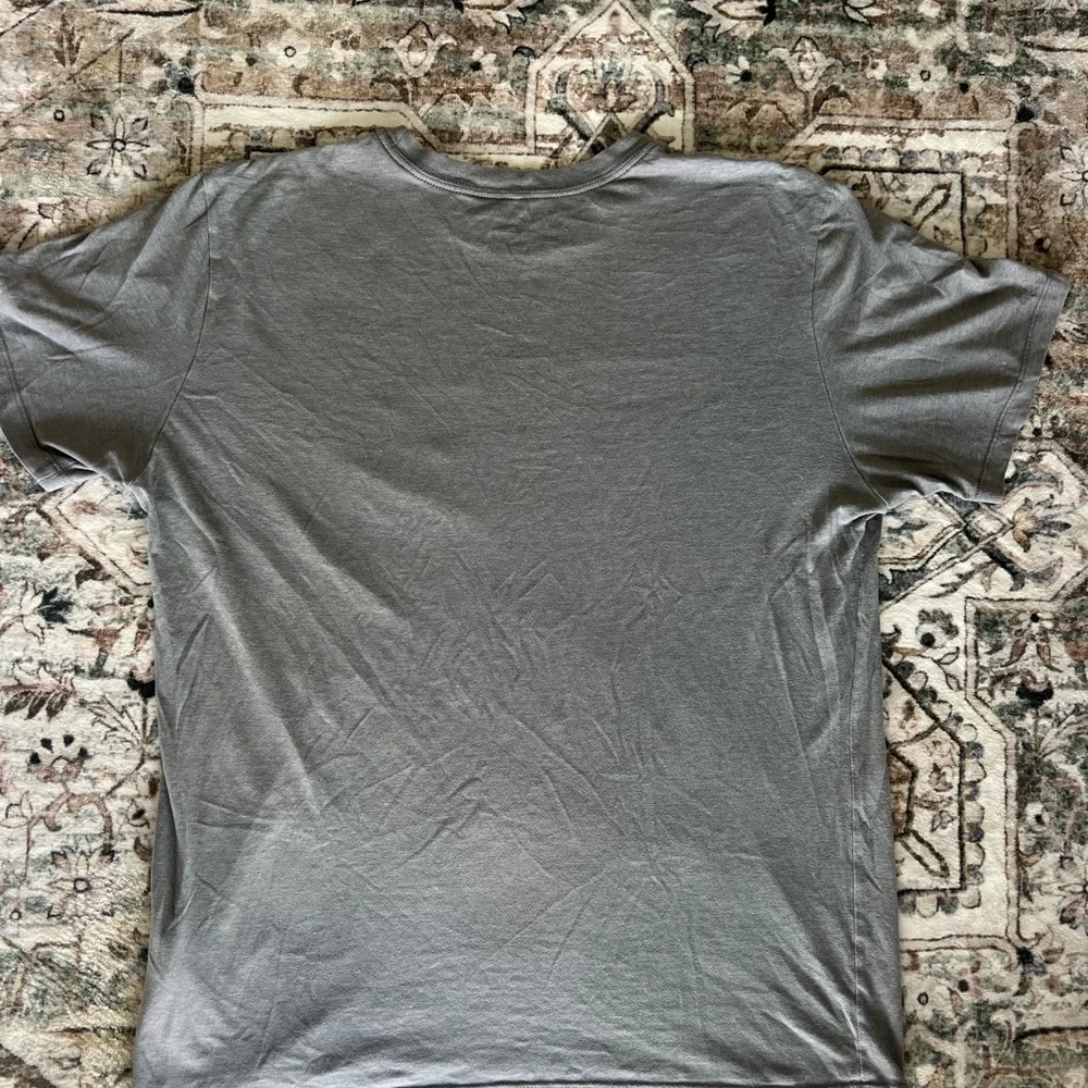 The North Face Gray and Blue Short Sleeve Tee